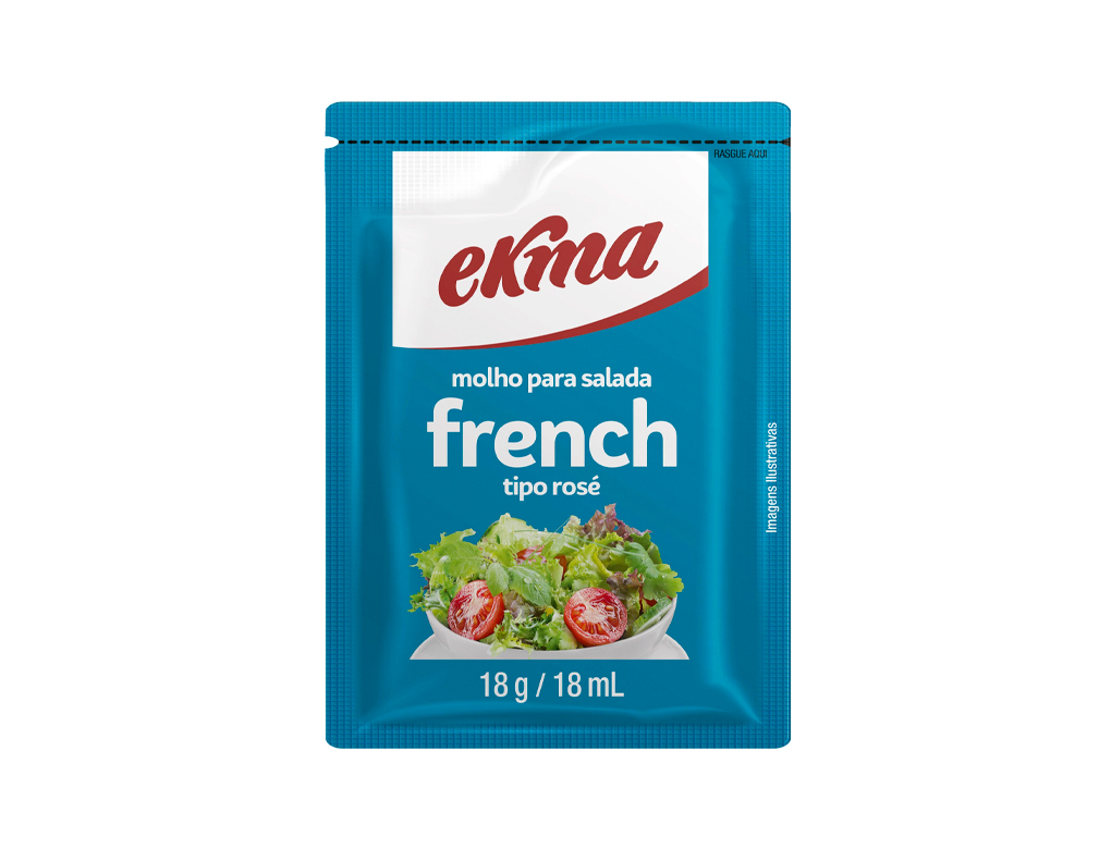 MOLHO SALADA FRENCH ROSÉ SACHÊ EKMA 18 G (CX 42 UN)